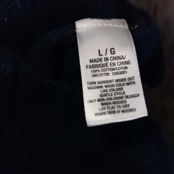 AE Navy cardigan grandpa Sweater Sz L - Picture 7 of 11